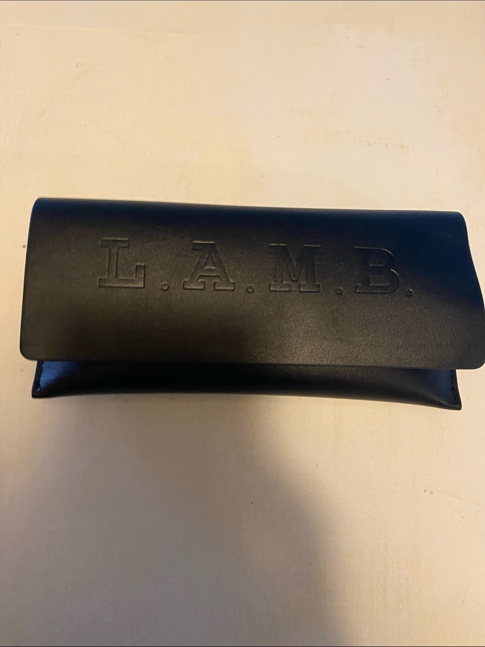 L.A.M.B. Black Embossed Sunglasses Case